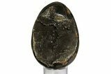 Septarian Dragon Egg Geode - Black Crystals #172806-2